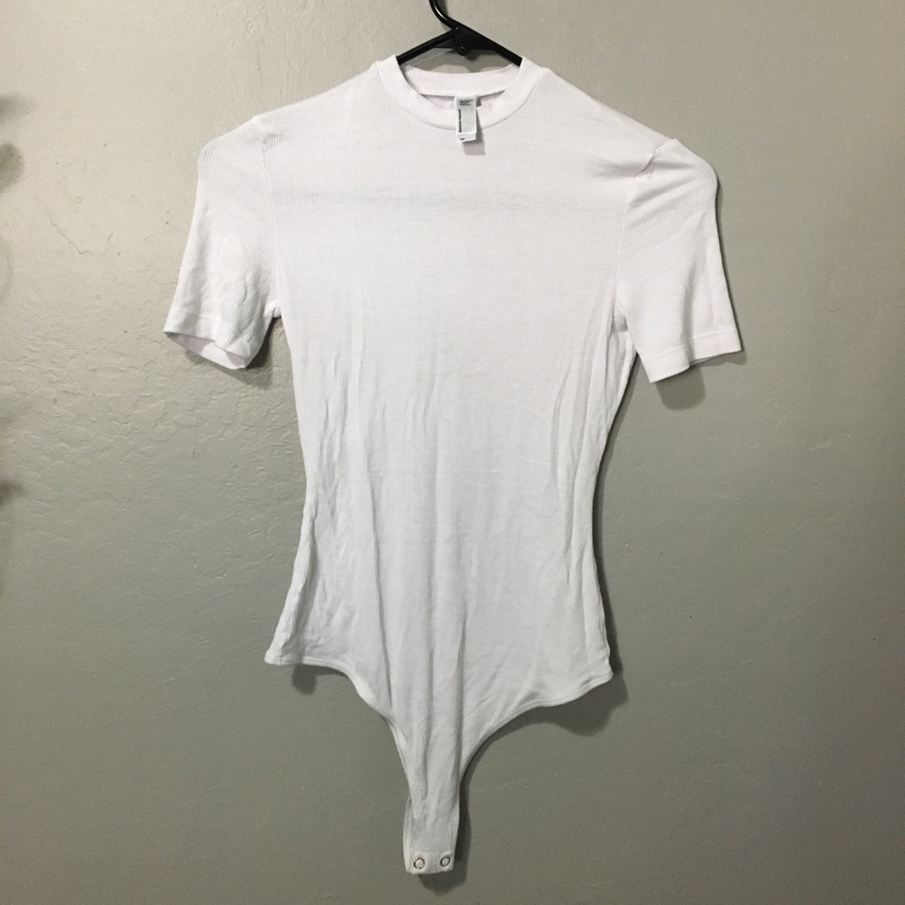 American apparel crew neck body suit knit